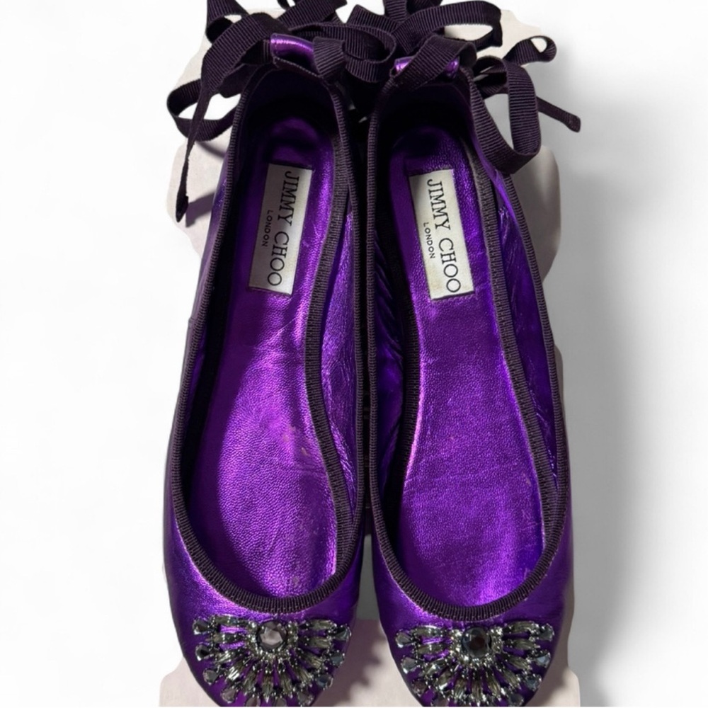 Purple Jimmy Choo size 6 flats for sale in good condition for sale!!!